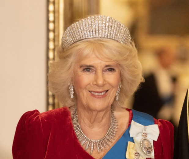 The personal tiara of Elizabeth II that Queen Camilla just wore for the first time