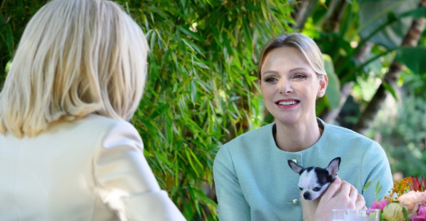 Princess Charlene of Monaco welcomes Sophie to her royal palace