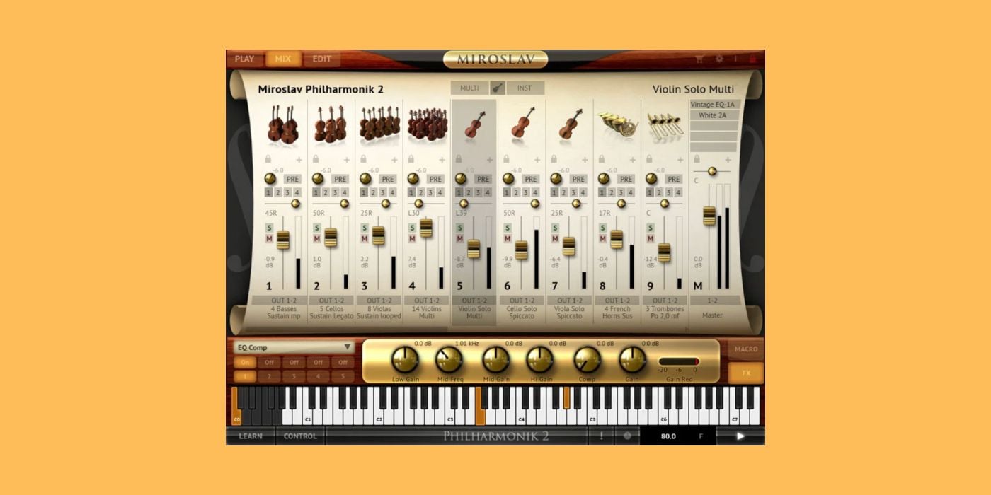 Get Miroslav Philharmonik 2 CE for just $1 in IK Multimedia Humble Bundle