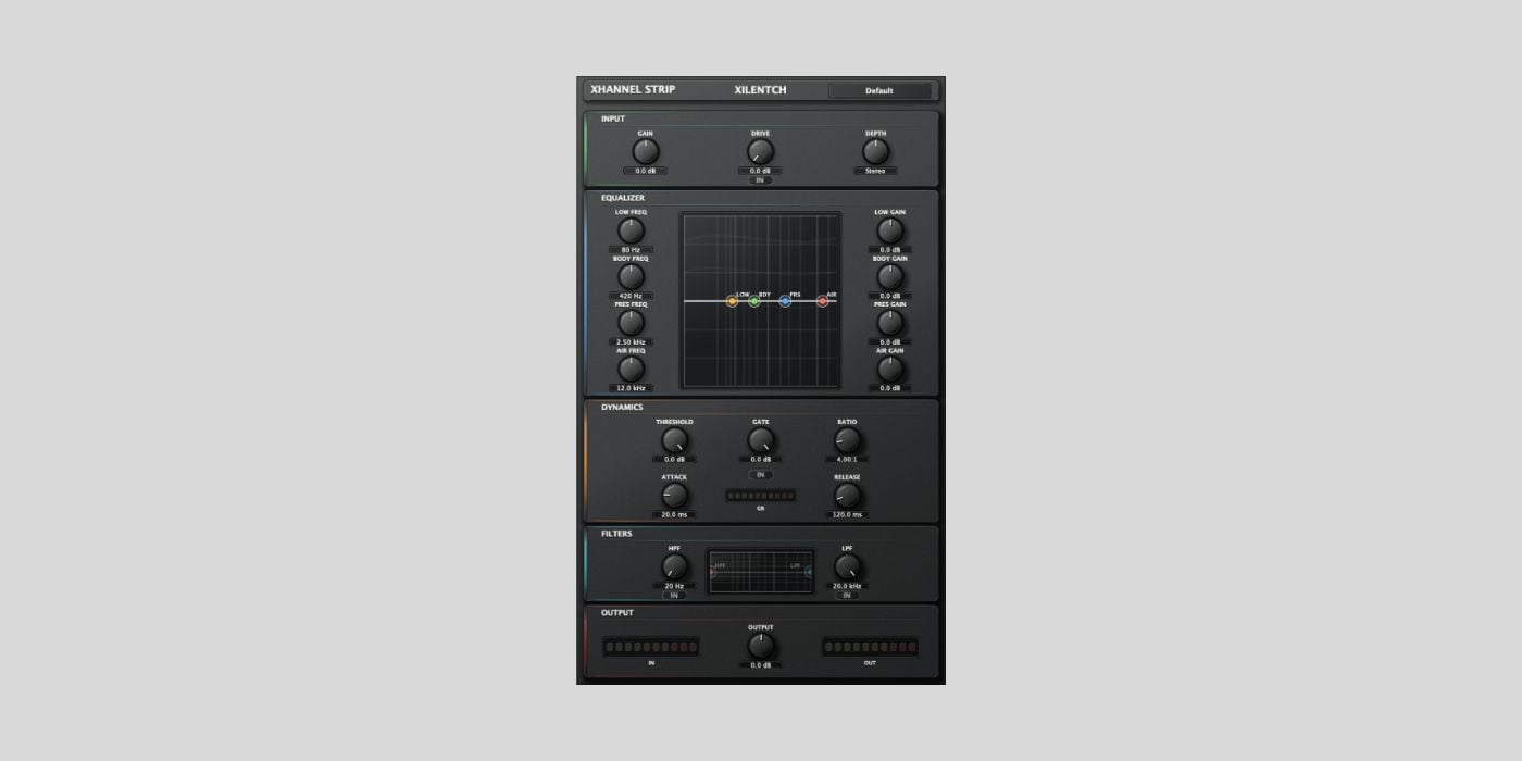 Xilentch releases FREE Xhannel S channel strip plugin