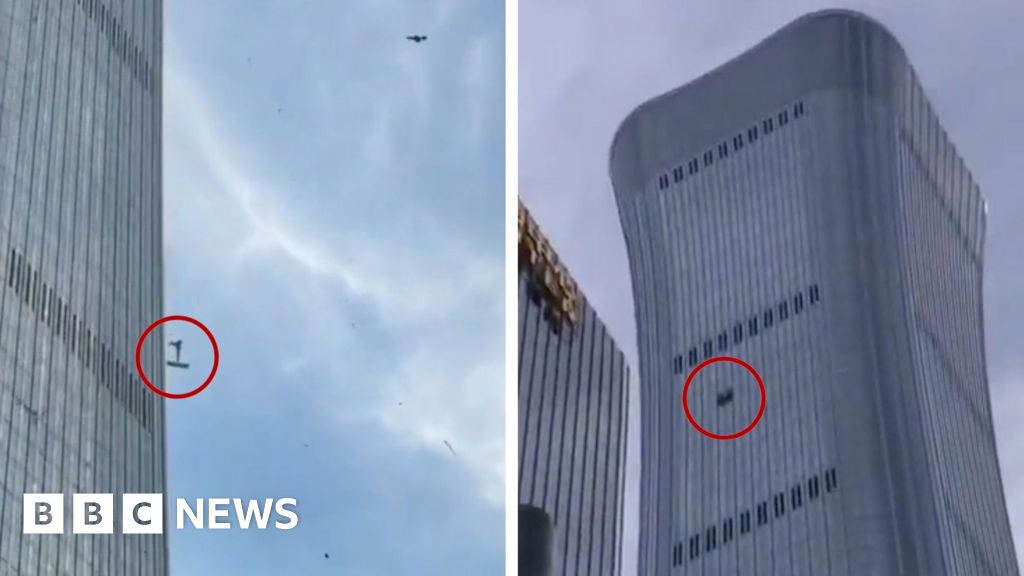 China: Debris falls after plane hits Beijing’s tallest building