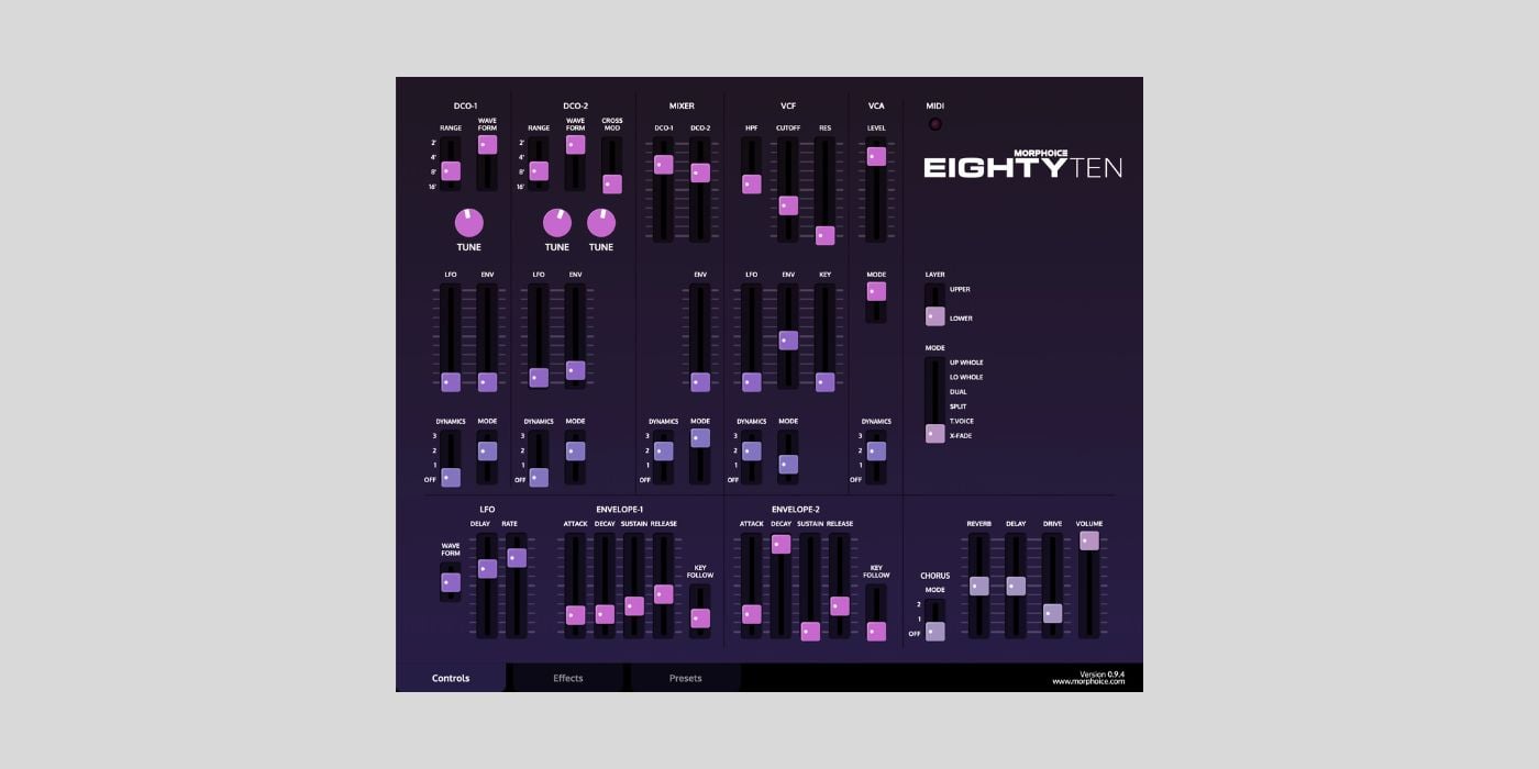 Morphoice releases EightyTen, TWO vintage Roland synths in one (free beta)