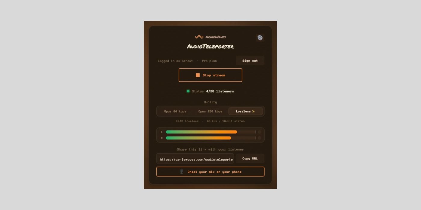 ArnieWaves releases AudioTeleporter, a FREE DAW audio streaming plugin